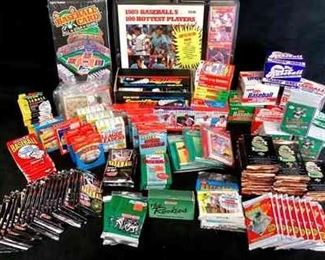 DAFO944 Bin Full Of 80s  90s Baseball  Football Cards