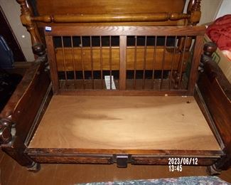 retro loveseat for repurposing