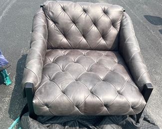 2 Abruzzi grey leather tufted chairs
1000 each