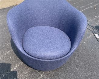 Design within reach blue fabric swivel chairs
$800 each