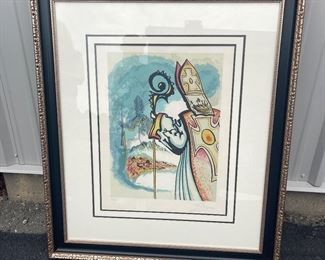 "King Richard" artist: Salvador Dali Lithograph
37 1/2 wide 43 1/2 tall signed by Dali Mint condition