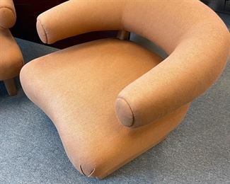 Peter Marino Brand chairs (2) oak legs 400.00/each