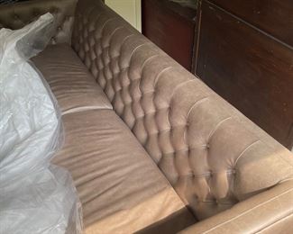 Restoration Hardware tufted Sofa , sofa is actually gray, pic looks different 2,000.00-no measurements