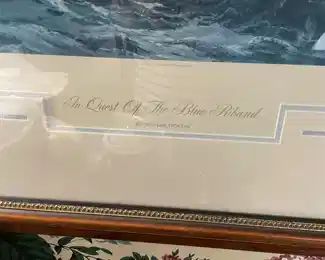 Charles Vickery   The Quest of the Blue Riband, signed and numbered 