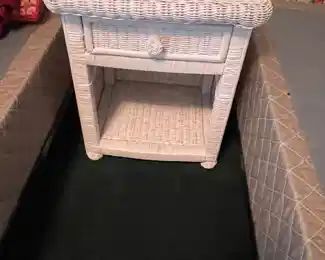 Wicker End Table 