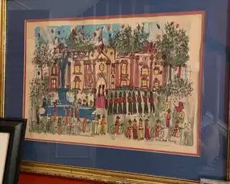 Susan Pear Meisel  Lithograph,  Double signed and numbered   Title:  Changing of the Guard  