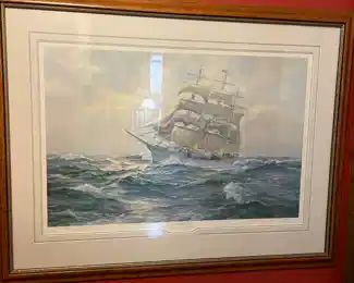 Charles Vickery Lithograph,  Title:   Jewel of the Sea    Signed  AP edition    32" x 42" Site     Beautifully Framed    BUY IT NOW  $275.00  