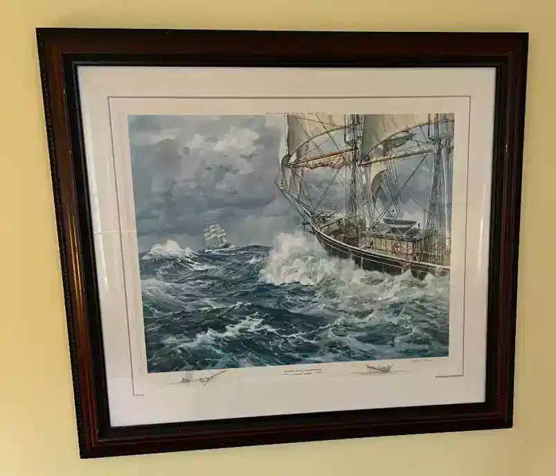 Charles Vickery Lithograph "Atlantic Deeps the Cutty Sark,  Double Signed and remarque.  26" x 38"  BUY IT NOW $1,800.00 