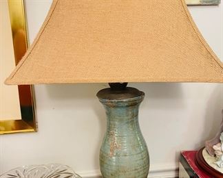 Pair (2) Beautiful Lamps with Burlap Shades