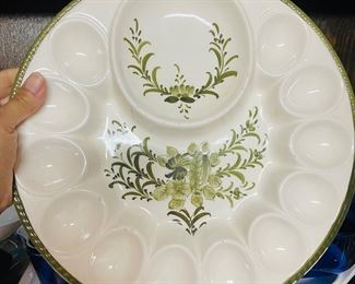 Mid Century Deviled Egg Platter