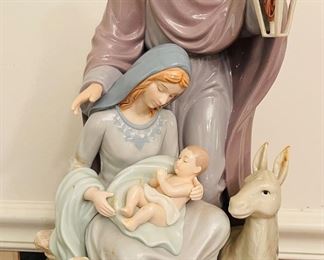 (2) Member's Mark Hand Painted Porcelain Holy Family