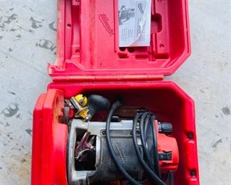 Milwaukee Heavy Duty Router and Several Bits in Original Case