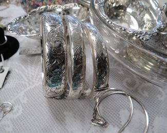 Sterling Silver English hallmarks bracelets.