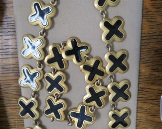 Vintage Erwin Pearl necklace with matching bracelet..