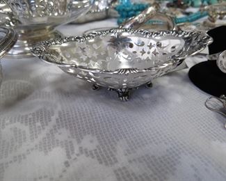 Gorham sterling silver nut dish.