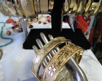 Hayward & HSB gold filled bangles bracelets.