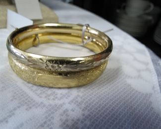 Vintage Carl Art gold filled bangles.