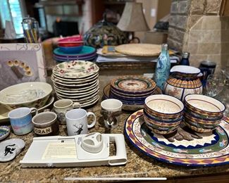 Kitchen dishes and mugs