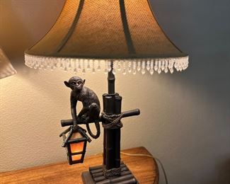 Antique monkey lantern 