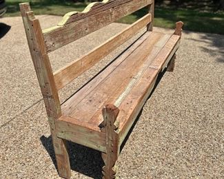 Vintage wooden bench