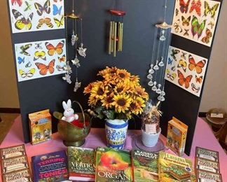 Books, Planters, Wind Chimes and Gardening