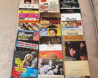 Box of Vinyl LP Albums