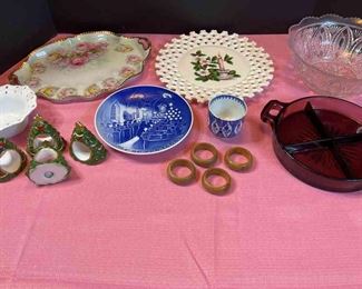 Decorative Items, Trays, Bowls, Napkin Rings