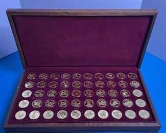 Gold Plated State Coins of 50 States