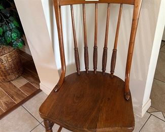 Old wood chair