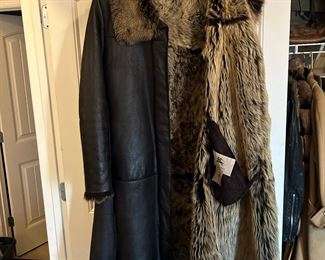 Burberry leather coat