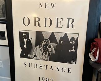 New Order Substance framed poster measuring 43.5" x 69.5"