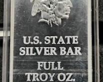 (50) US State Silver Bars