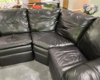 Leather sectional from Englander Furniture 
