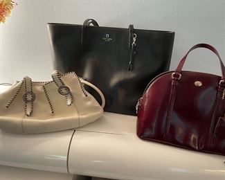 Brighton, Kate Spade and Coach purses.