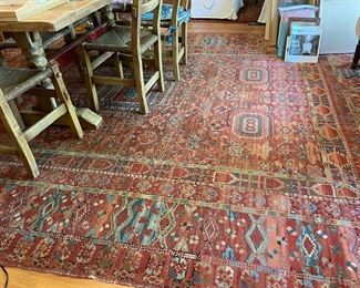 Hand woven rug by American Indians (no, not India). One of 3 rugs.