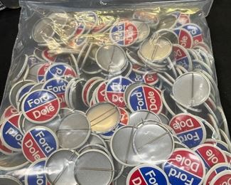 Lots and lots of Ford - Dole campaign buttons