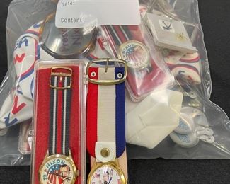 Nixon Now wrist watches and other campaign items