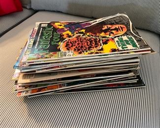 Stack of comics from late 60’s