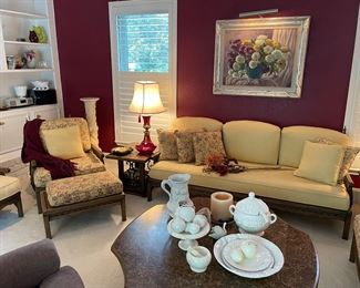 Mid century sofa set