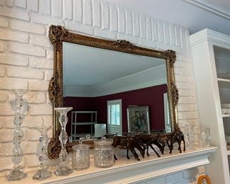Large gold mirror 
