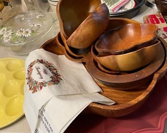 Wooden bowls 