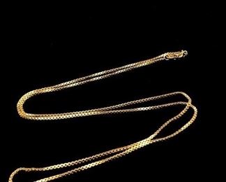 14k Gold Box chain