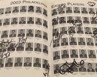 03 Philly Eagles Autographs
