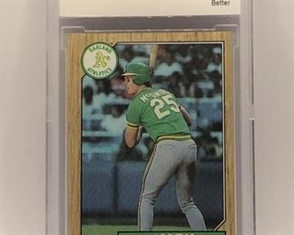 Graded Mark Mcgwire card