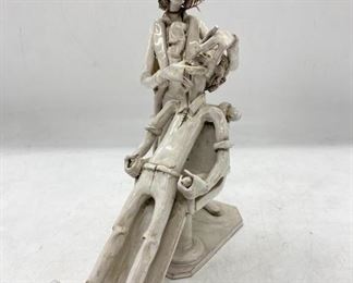 Vintage Dentist Patient Figurine signed Dino Bencini