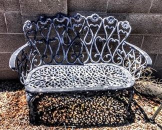 Wrought Iron Bench