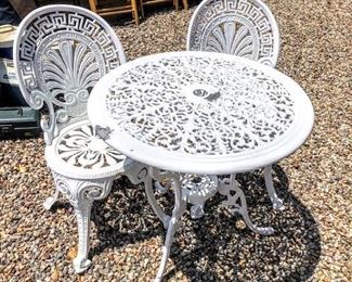 Wrought Iron Table and Chairs