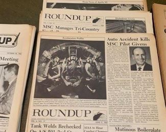 Rare NASA Round-up Newspaper Publications in two different types of  printing paper