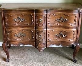 Vintage French Provincial Chest of Drawers by Baker measuring 52 x 21 x 34 inches. What an elegant piece! 