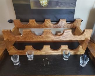 Oak Winer Rack